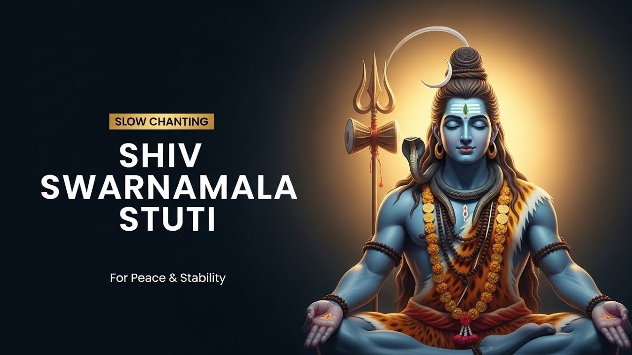 Shiv swarnamala stuti Slow Version | Peaceful Mantra for Wealth (3 Mins)