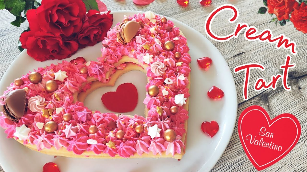 Cream tart cuore ❤️ Dolce per San Valentino 💕 💕 #food #love #sweet
