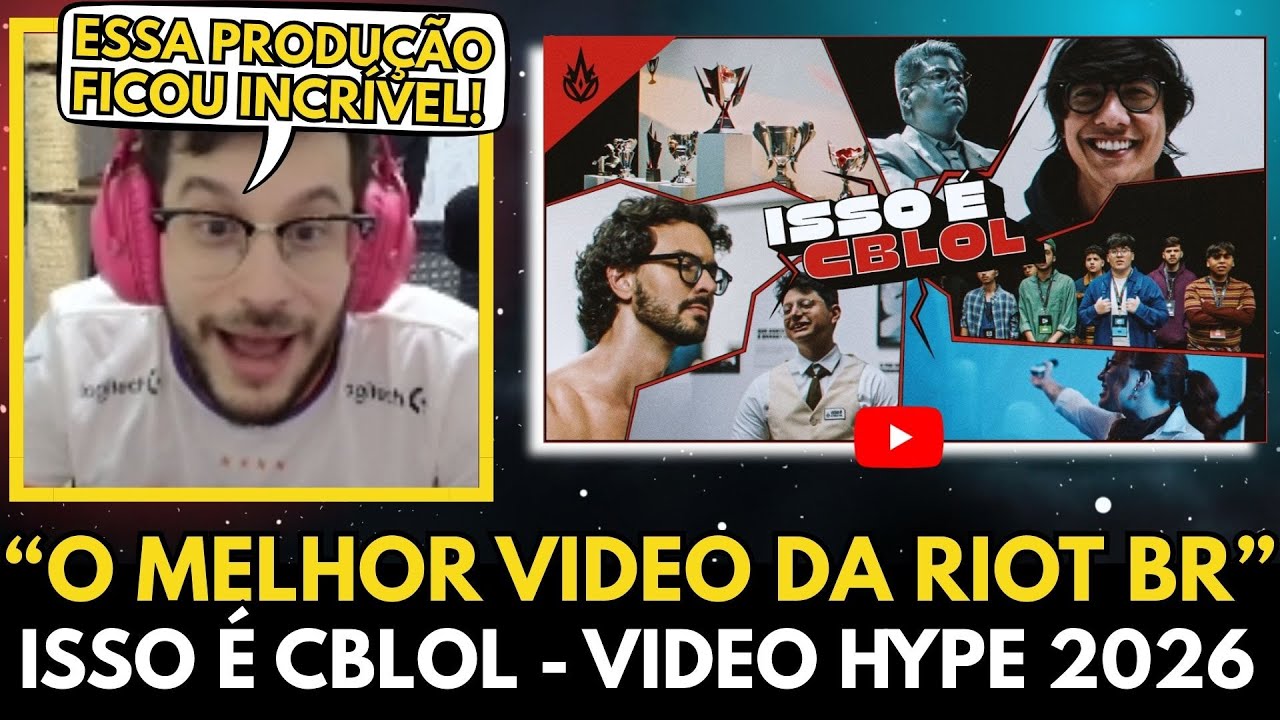 🚨O NOVO VIDEO HYPE DO CBLOL ESTÁ INSANO! GREVTHAR REAGE E COMENTA