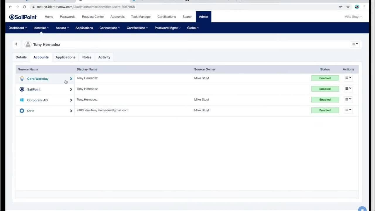 Demo: Identity for Workday