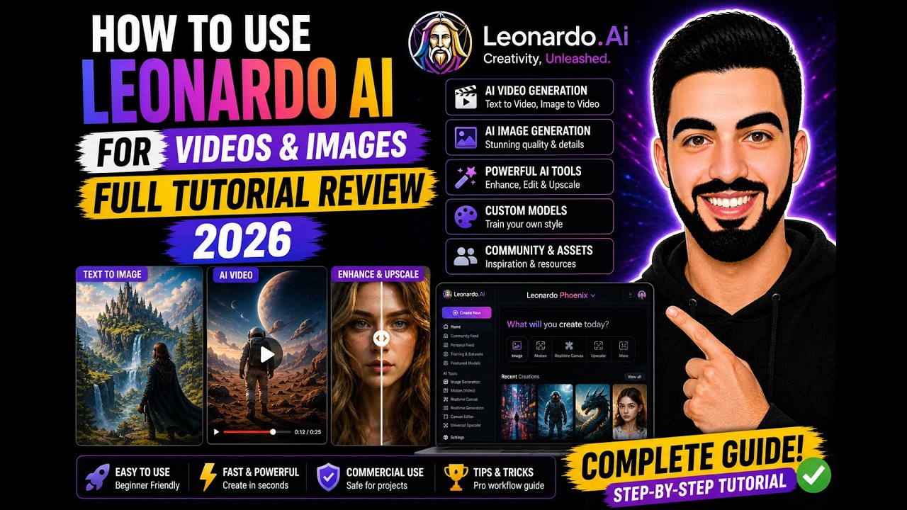 How to Use Leonardo AI for Videos & Images | Full Tutorial Review 2026