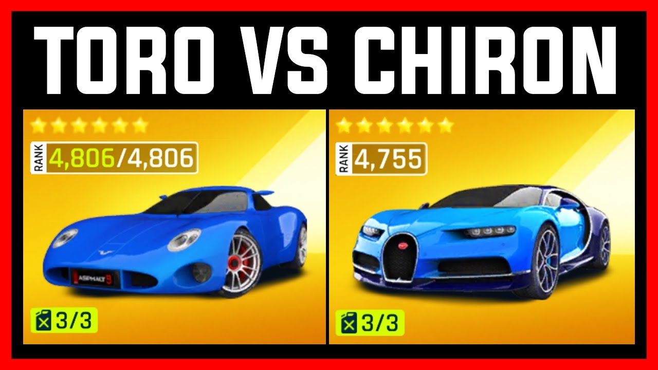 Asphalt 9 Toroidion 1MW VS Bugatti Chiron