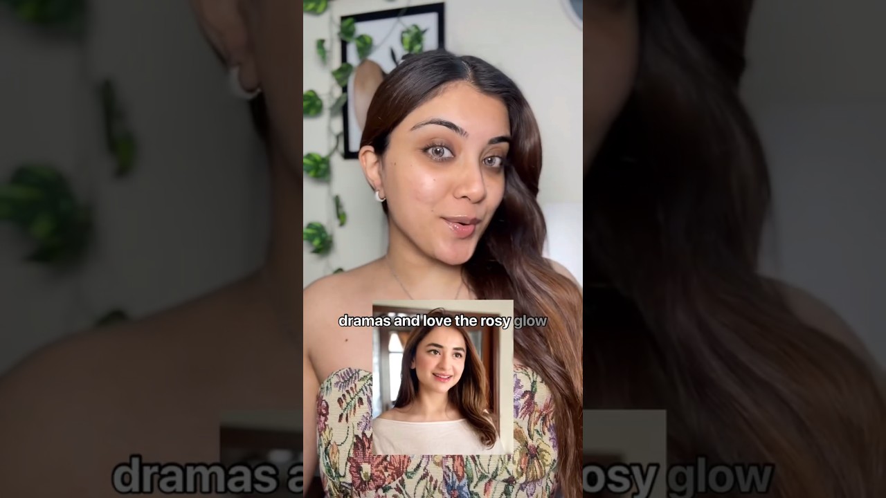 HOW TO DO GLOSSY MAKEUP LIKE PAKISTANI ACTRESS STEP BY STEP 🍒#shorts #viralvideo #charminglooks
