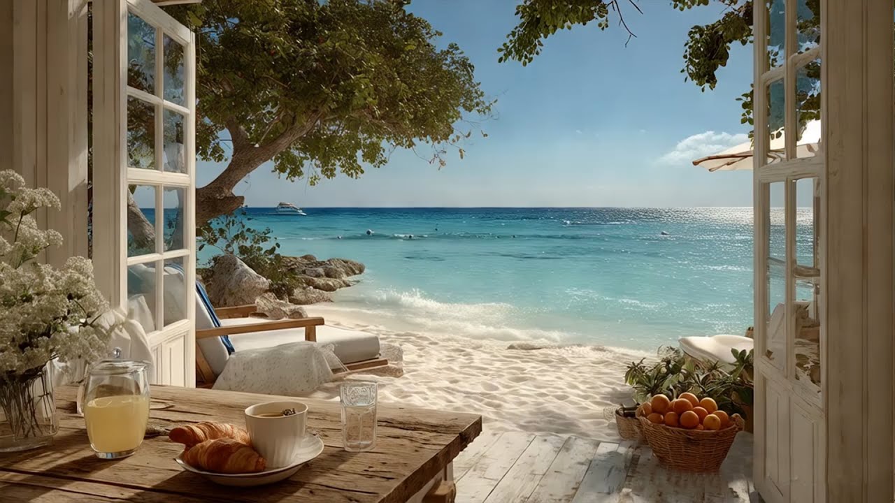 Window to the Sea | Relaxing Ocean Waves & Peaceful Coastal Ambience 🌊🪟
