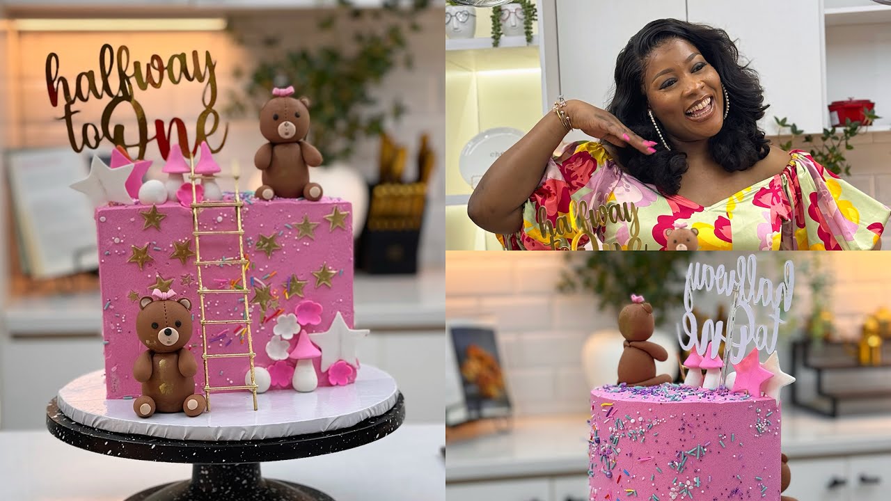 BAKE MY DAUGHTER’S 6 MONTHS OLD CAKE WITH ME | RED VELVET CAKE | VANILLA CAKE | CAKE DECORATION