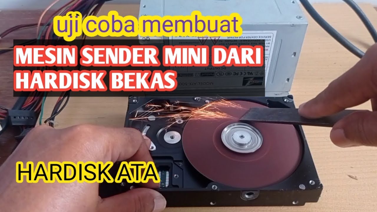 CARA MEMBUAT MESIN GERINDA MINI DARI HARDISK BEKAS