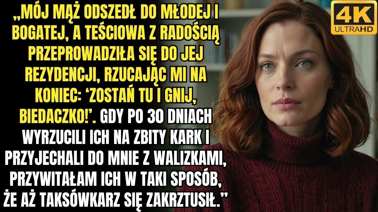 Mój mąż i moja teściowa postanowili wrócić  Przyjechaliśmy z walizkami i czołgaliśmy się na