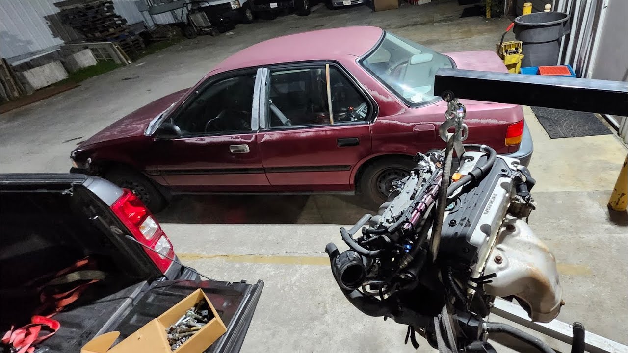 K swap K24 CB7 Accord - Video 1