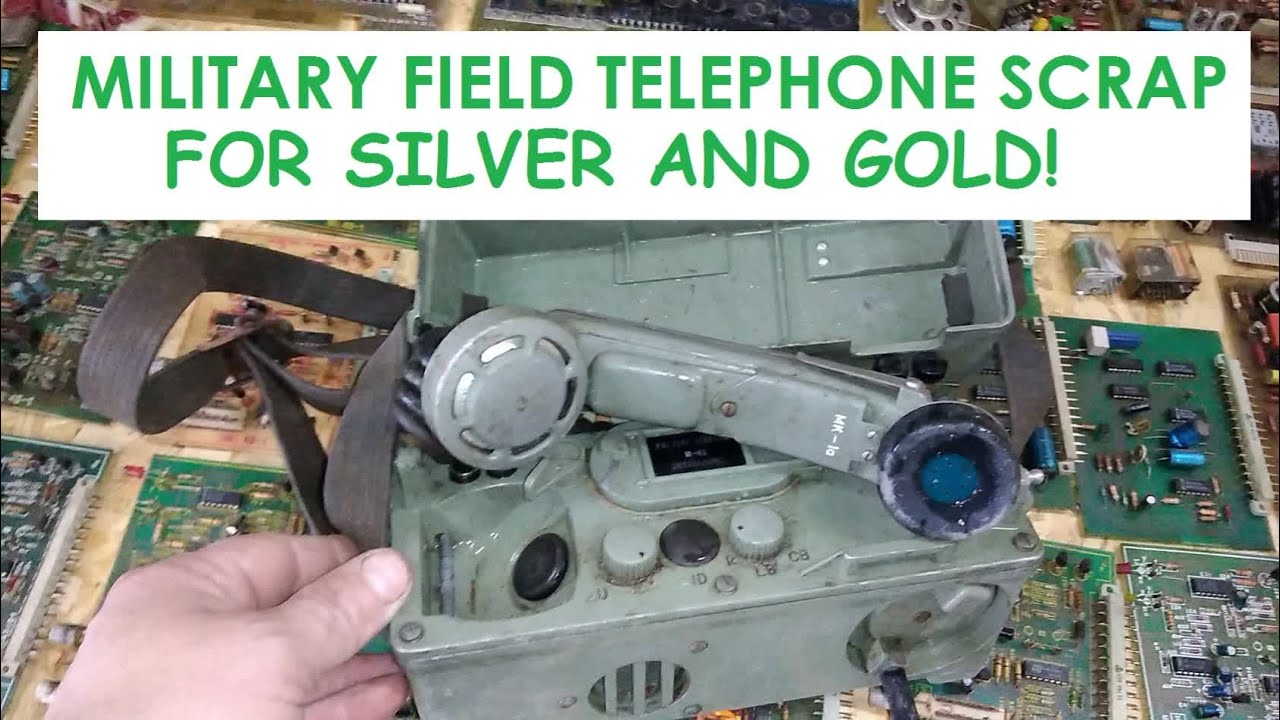 Military field telephone scrap for silver and gold!