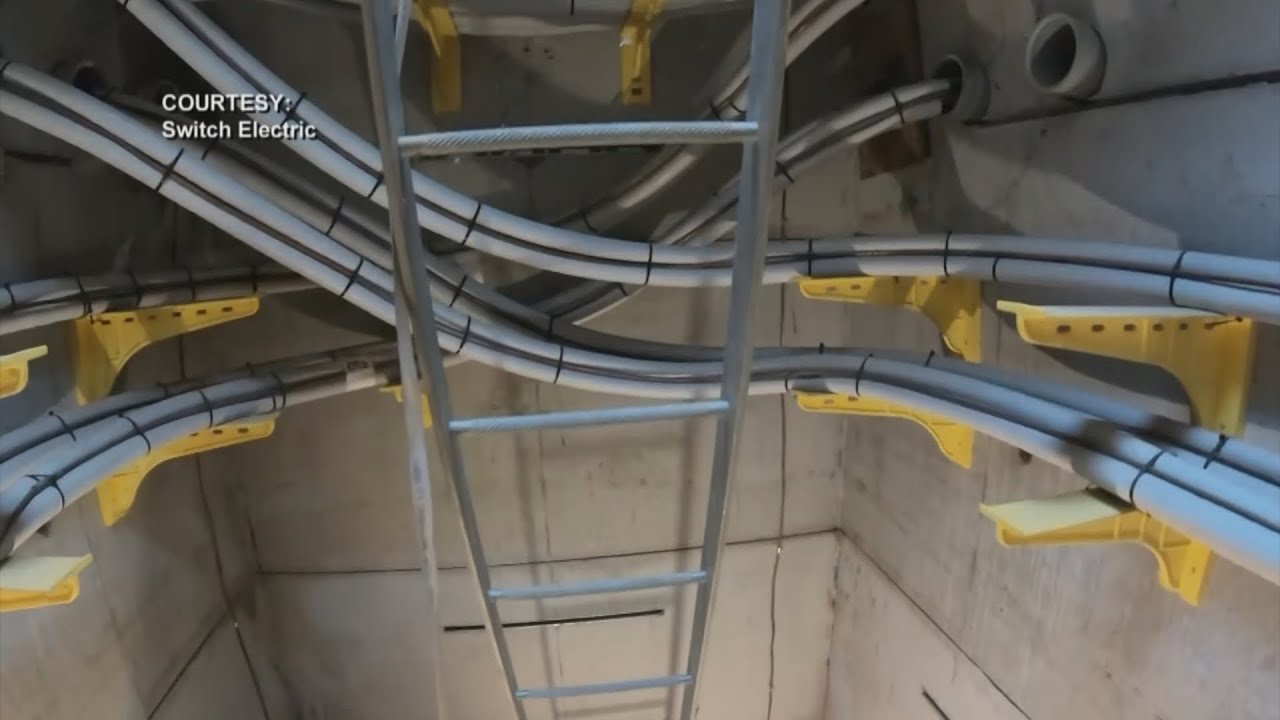 Working in an underground electric vault