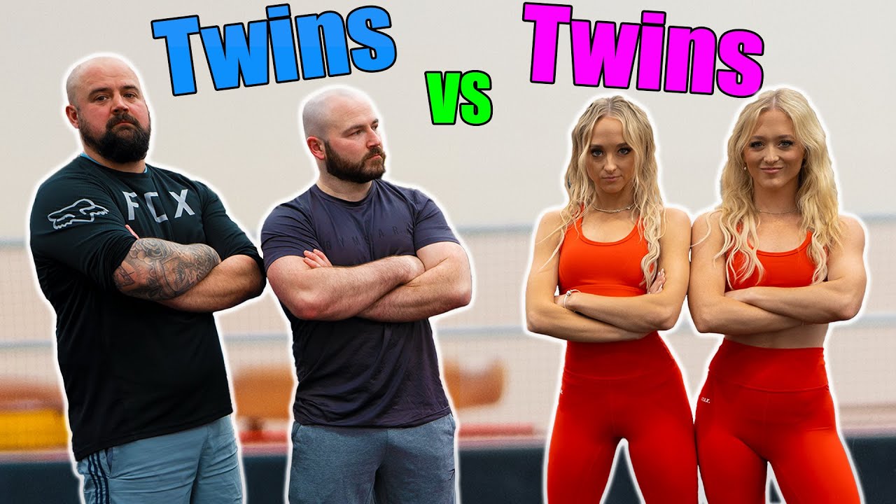Twins vs Twins - GYMNASTICS CHALLENGE - ft. the Rybka Twins