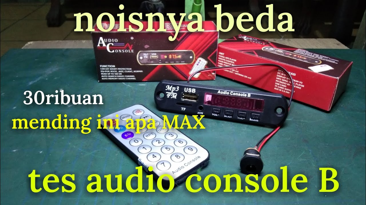 BLUETOOTH audio console TES suara cewek.kelebihan dan kekurangannya.