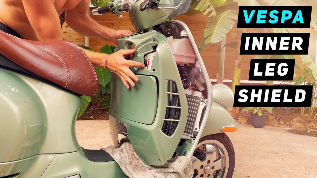 Vespa GTS / GTV Glovebox Cover Removal / Installation *No front rack | Mitch's Scooter Stuff