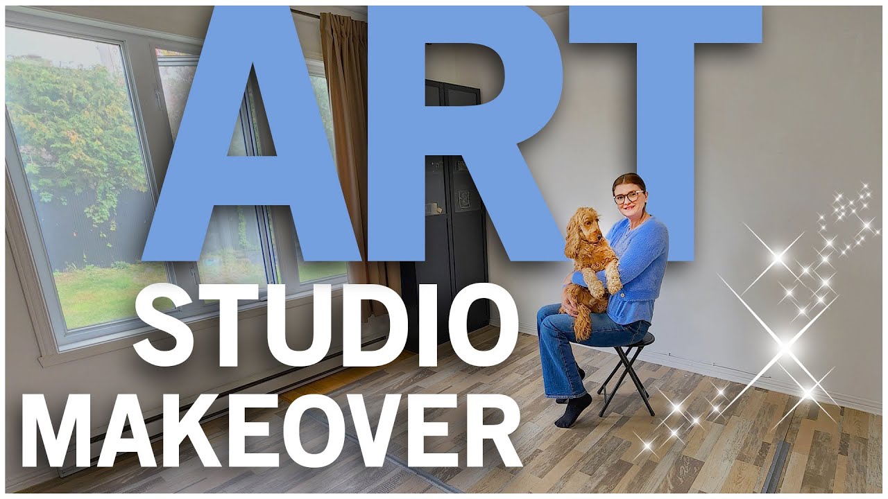 ART STUDIO MAKEOVER 🌱 Cozy Art Vlog 🌸