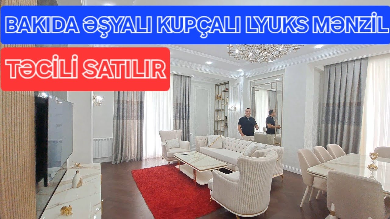❗ TƏCİLİ ❗ Bakıda satılan ən lyuks tam əşyalı kupçalı mənzil 👍Əşrəf bəy ☎ 077-546-96-96
