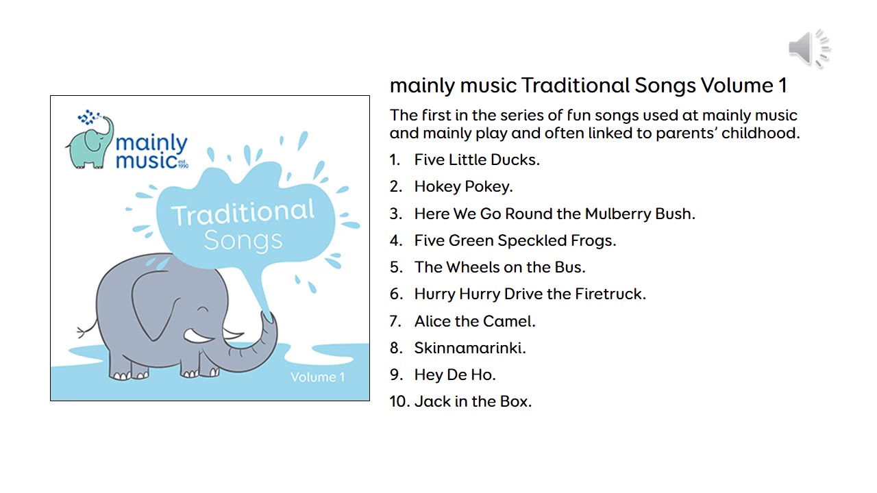 mainly music Traditional Songs Volume 1