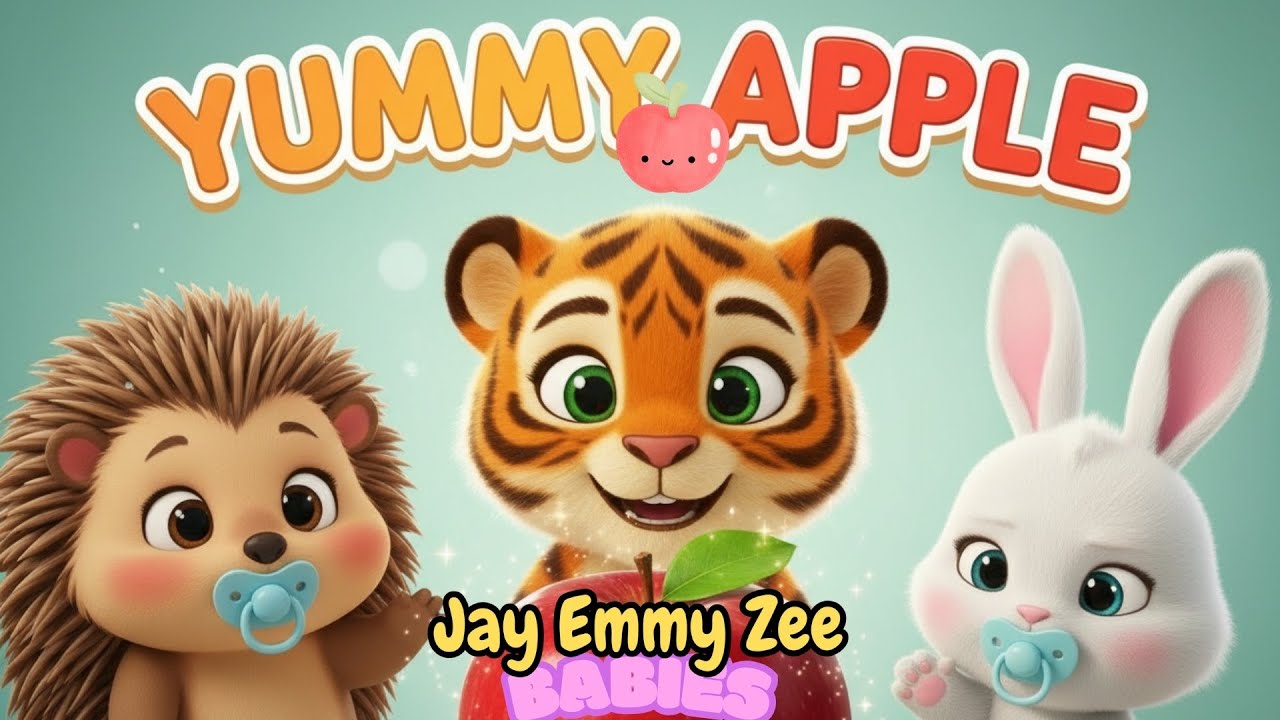 Yummy Apple Song 🍎 | Healthy Eating with Jay Emmy Zee Babies | Kids Song