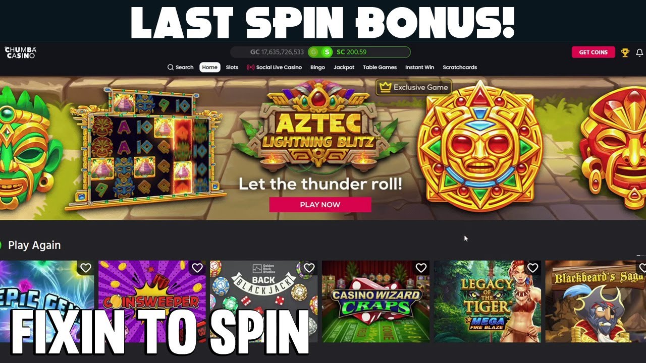 LAST SPIN BONUS on My Fav Game! Chumba Casino