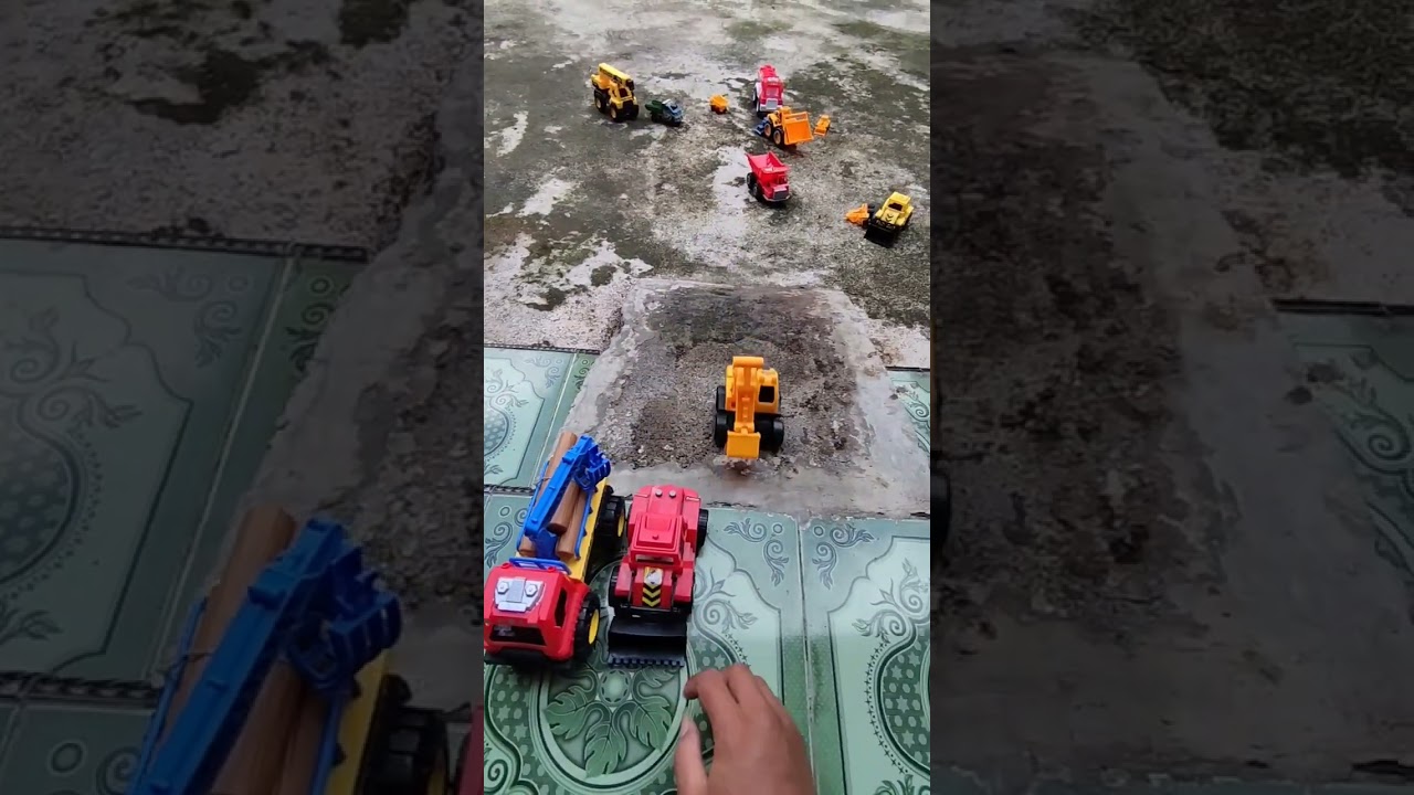 truk pencapit kayu melaju kencang truk tronton truk tangki truk molen di tanjakan angker 