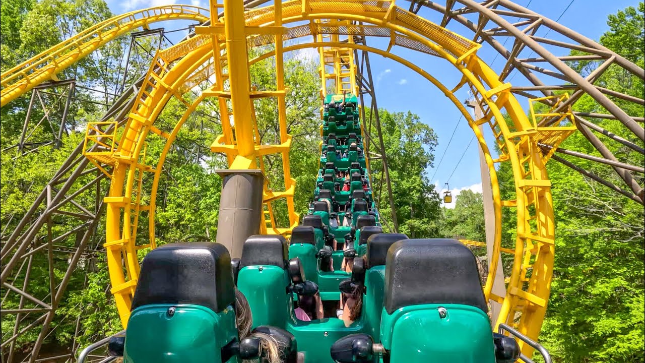 Loch Ness Monster - Back Row 4K POV | Busch Gardens Williamsburg