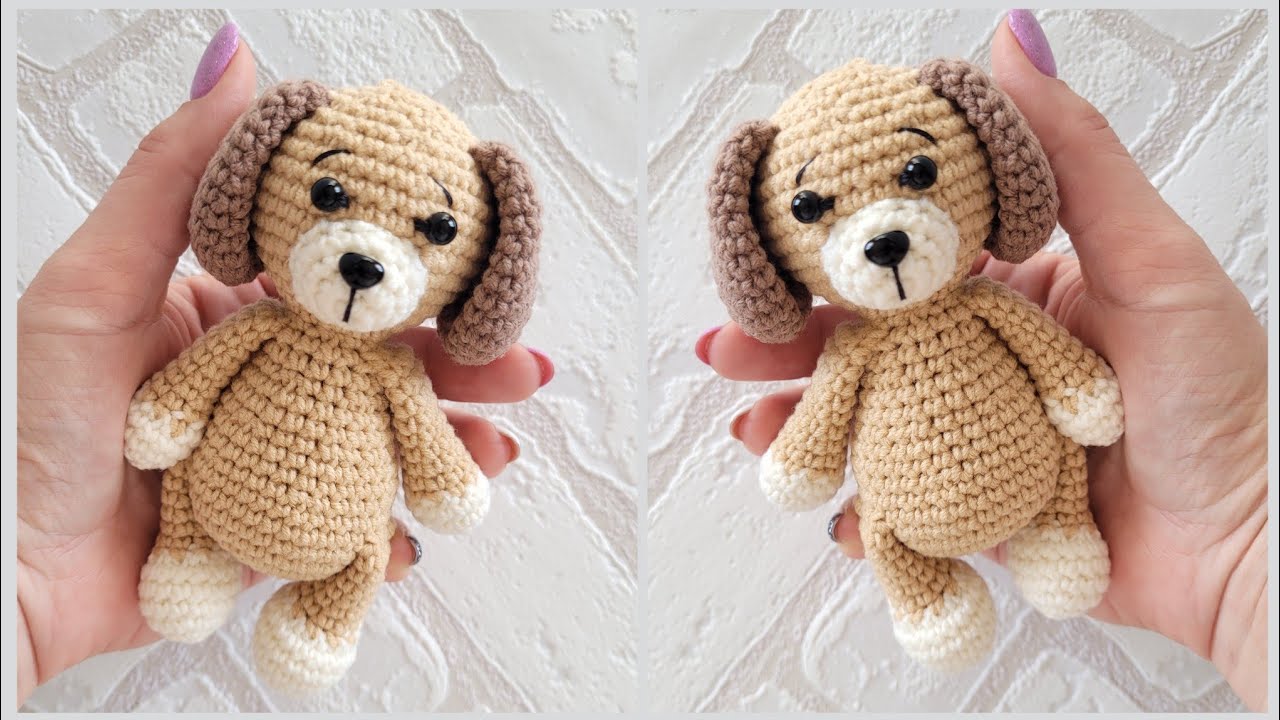🐶СОБАЧКА ВЯЗАНАЯ КРЮЧКОМ👍crochet dog🐶Häkelhund