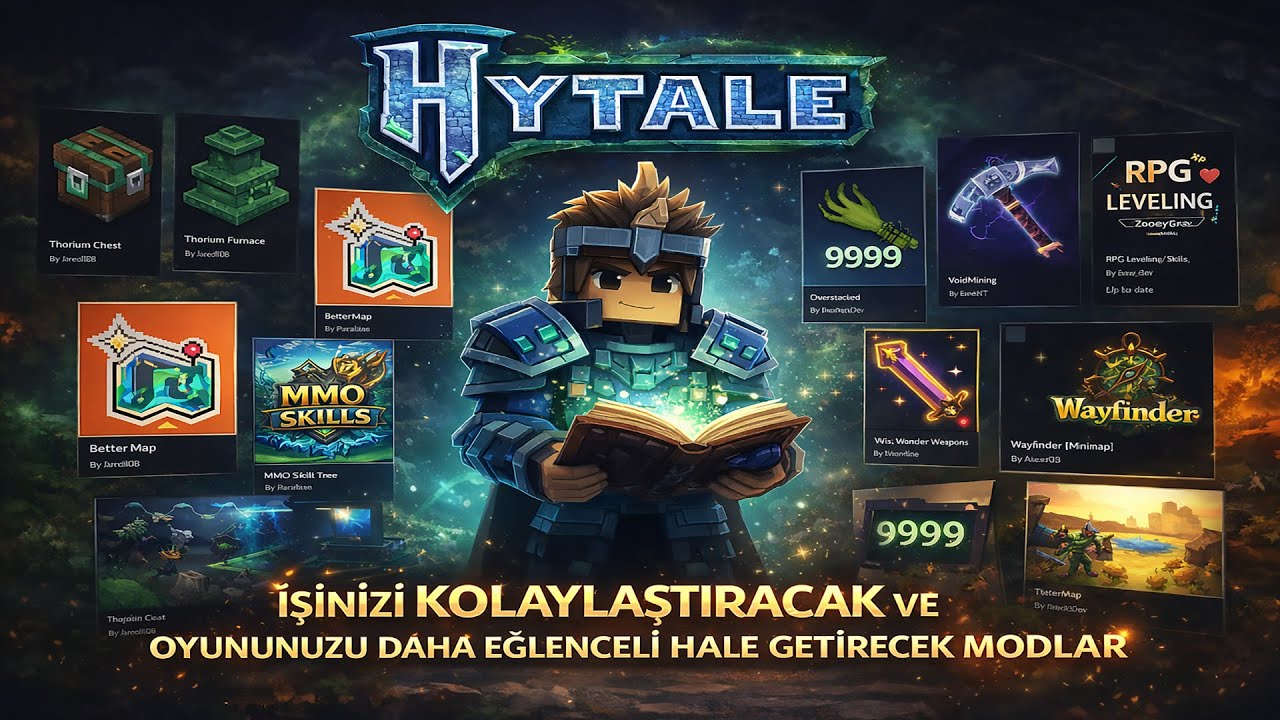 HYTALE MOD KURULUM REHBERİ ⚙️ | Oyunu Daha Eğlenceli Hale Getiren Modlar