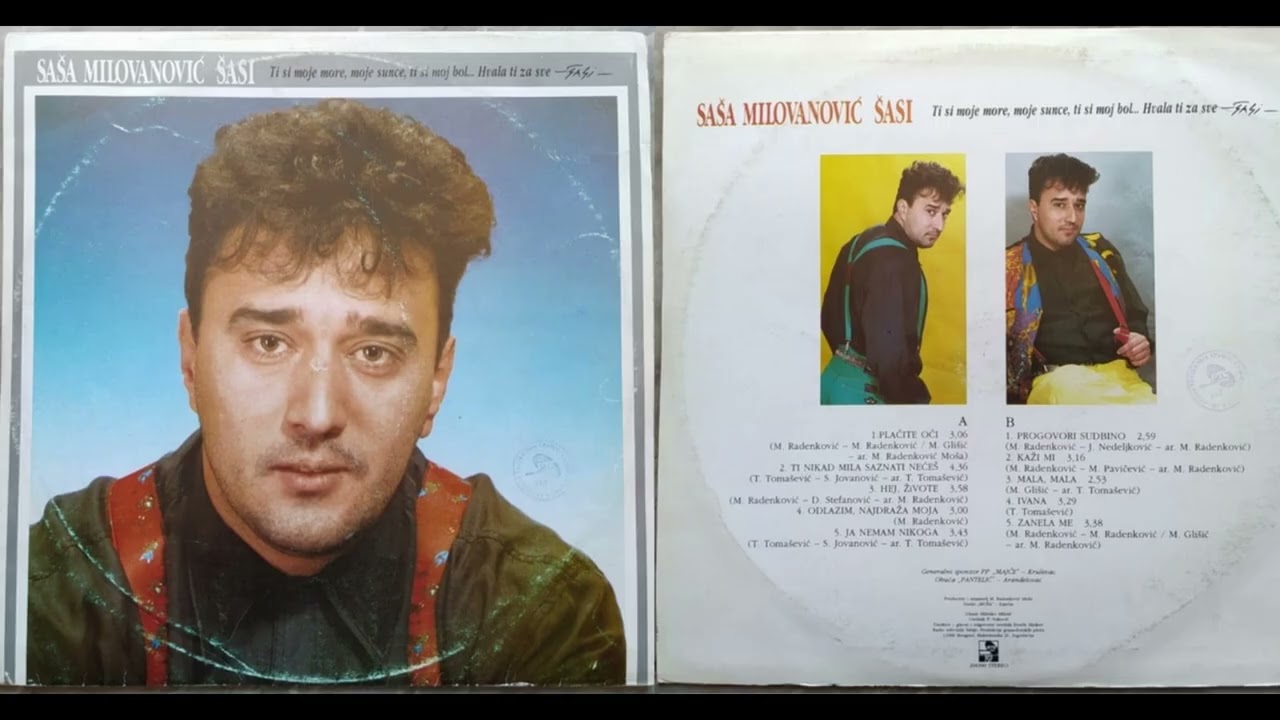 SaŠa MilovanoviĆ Šasi - Plačite oči (Audio 1995)