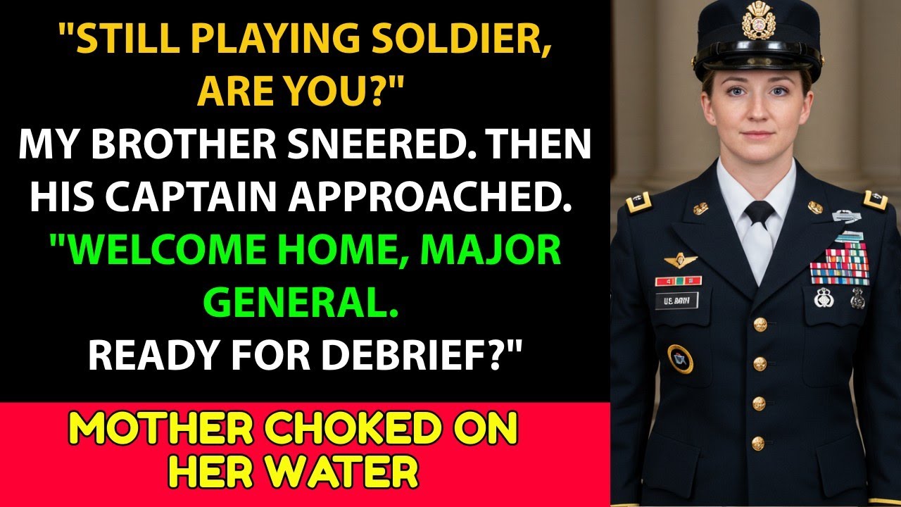At Dinner They Called Me a Failure — Then My Brother’s Captain Said Welcome Home, Major General