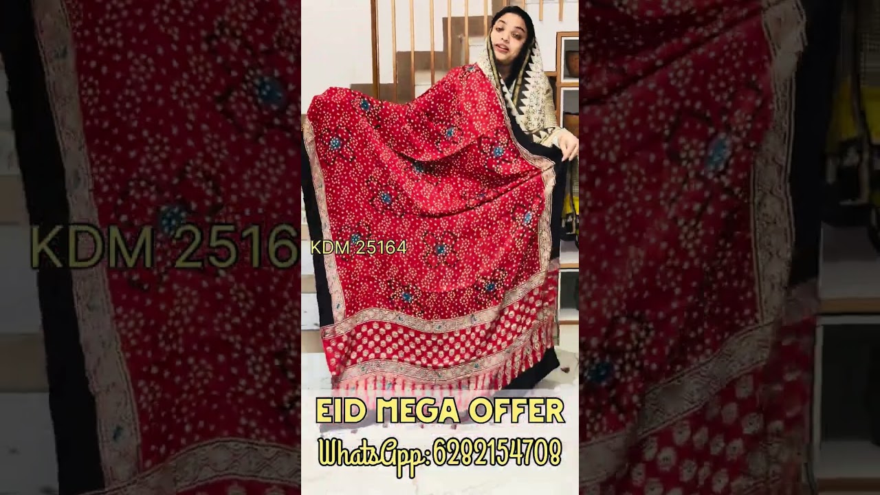 EID MEGA OFFER…PRICE:1390…FREE SHIPPING…MODAL SILK DUPPATTA…NO RETURN…KOODU…FOR BOOKING:6282154708…