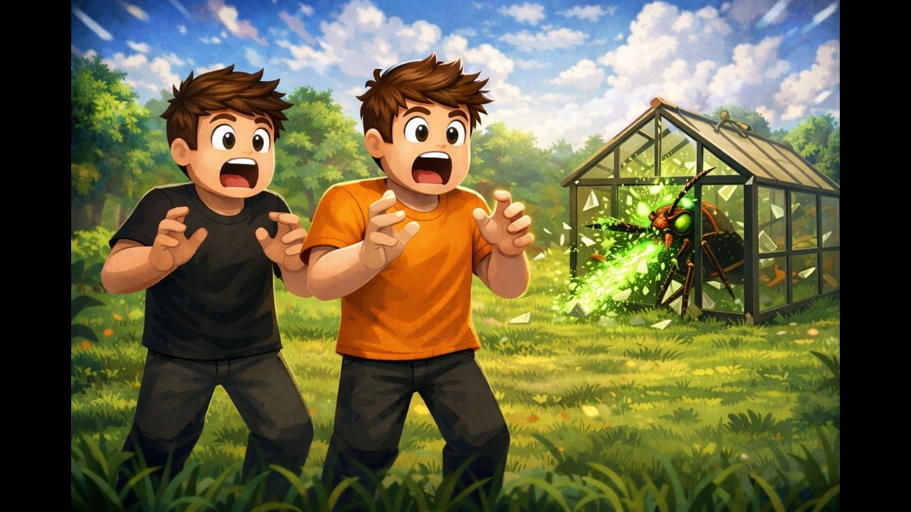 me and my friends beat really hard modes in garden tower defense does the thumbnail look weird?