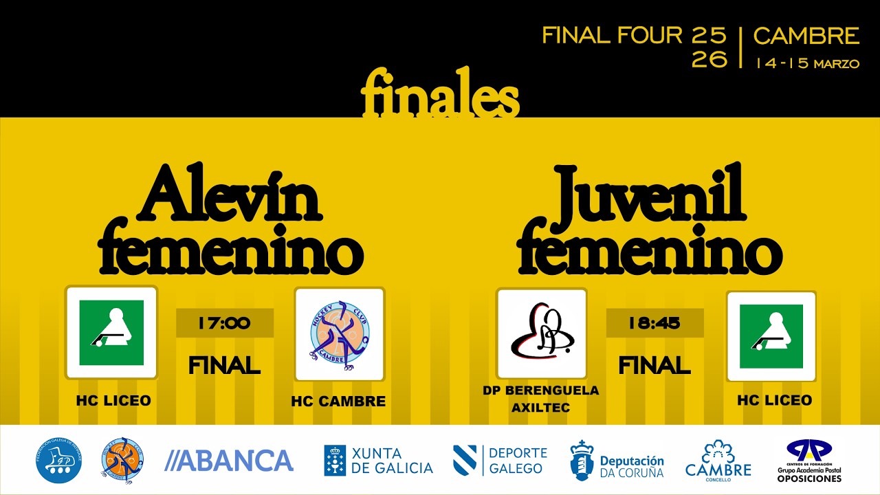🎥​ FINAL FOUR Campeonato Gallego Alevín y Juvenil Femenino - XUNTA DE GALICIA [FINALES]