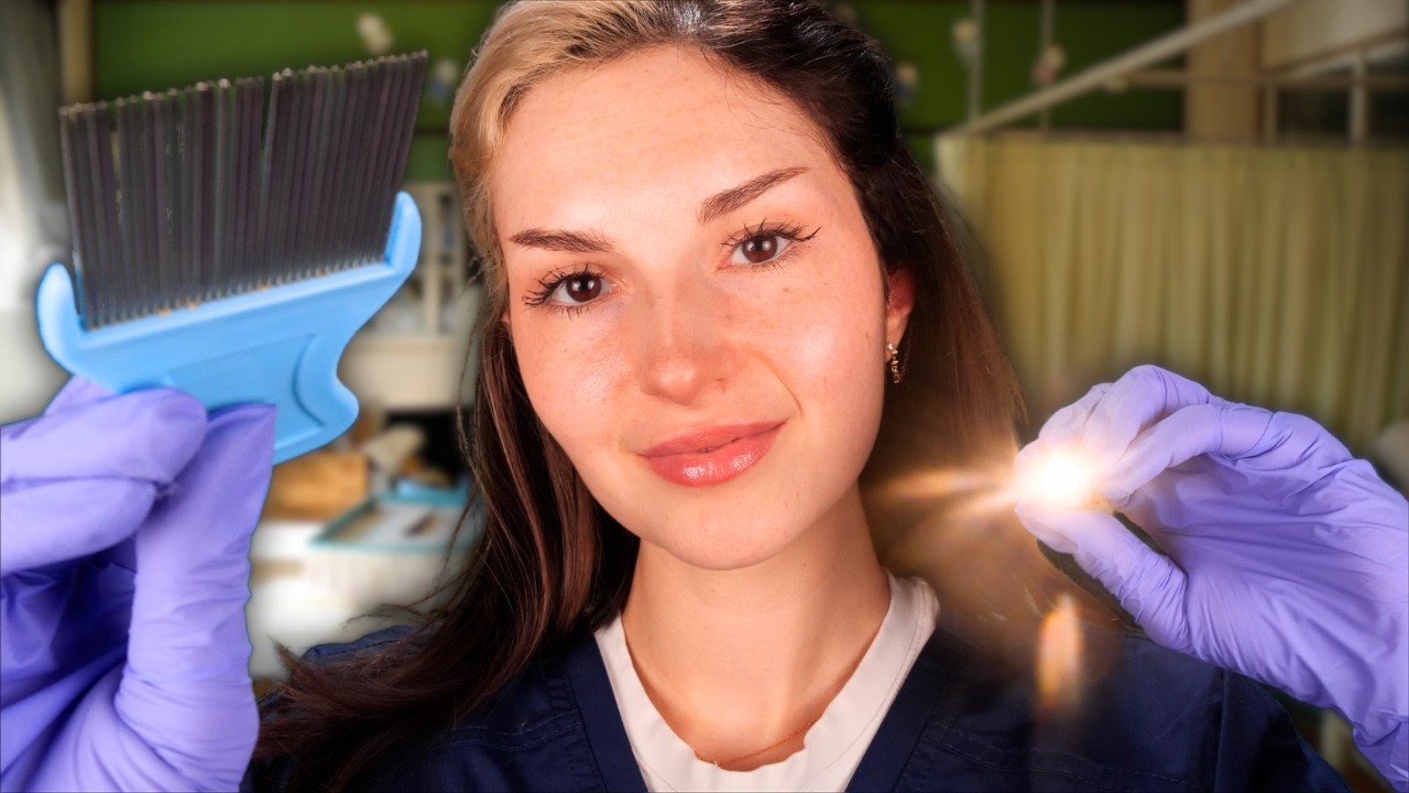 ASMR Realistic Medical Checkup Roleplay | Scalp Lice Check