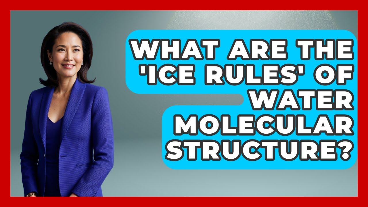 What Are The 'ice Rules' Of Water Molecular Structure? - Water Science For Everyone
