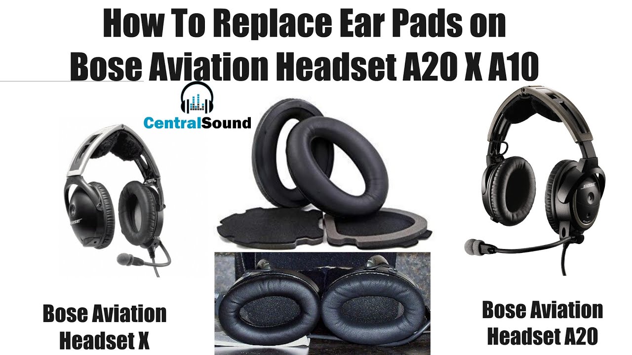Как заменить амбушюры на Bose Aviation Headset X A10 A20
