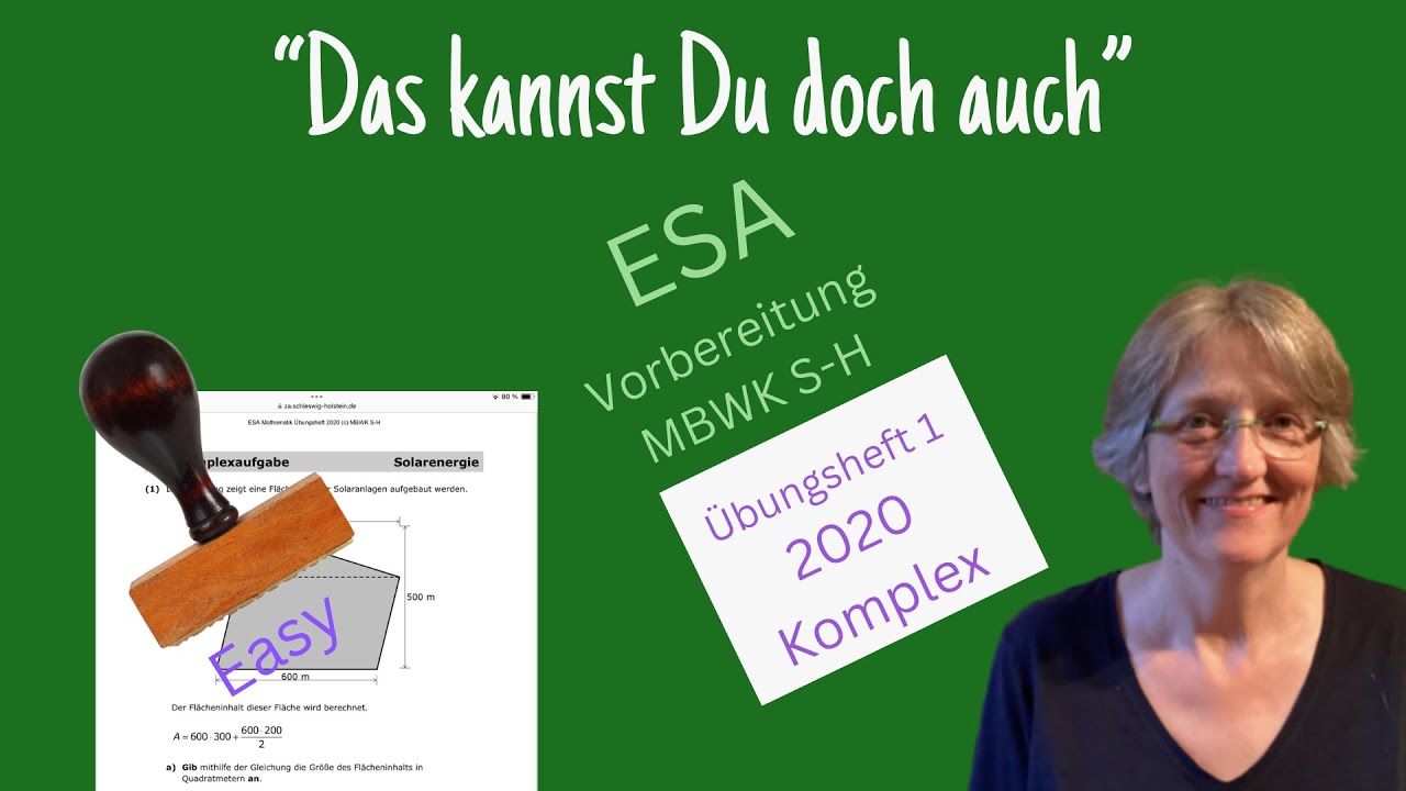 Abschlussprüfung ESA Vorbereitung 1 Mathe Übungsheft  Komplexaufgaben