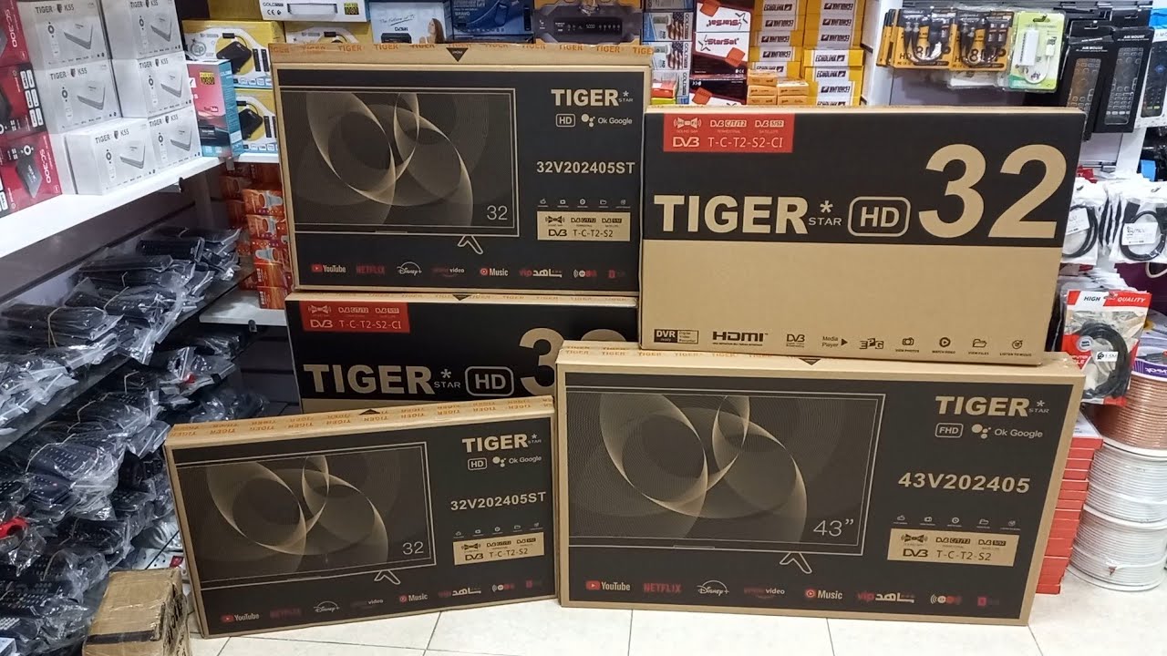 💣الجـــــديــــــــد تلفاز GOOGLE TV 2024  TIGER DVB-S2 DVB-T2 C T الاتقاط القنوات الأرضية تطبيقات