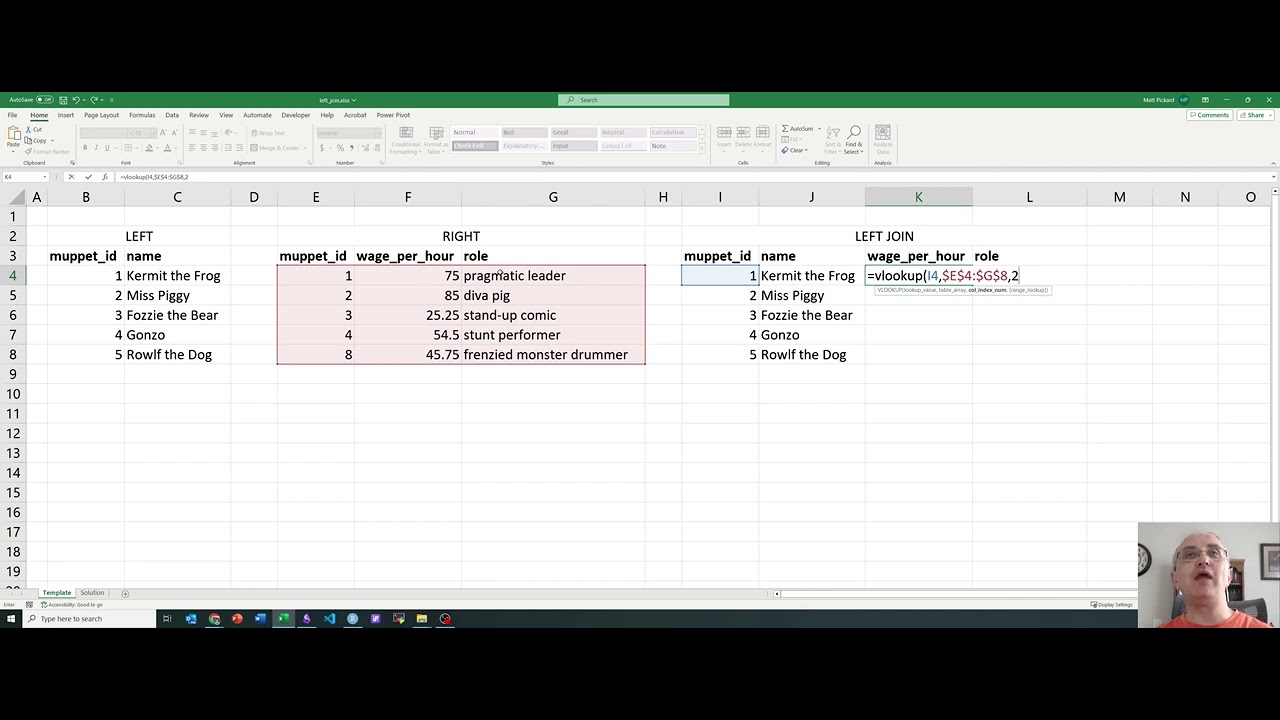Left Join in Excel (VLOOKUP)