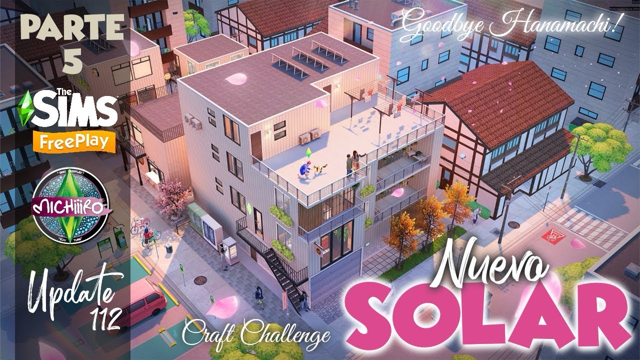PARTE 5 🌸 TOUR Nuevo Solar ⛩️ Update 112 🩷 HANAMACHI 🌸🌸 Sims FREEPLAY