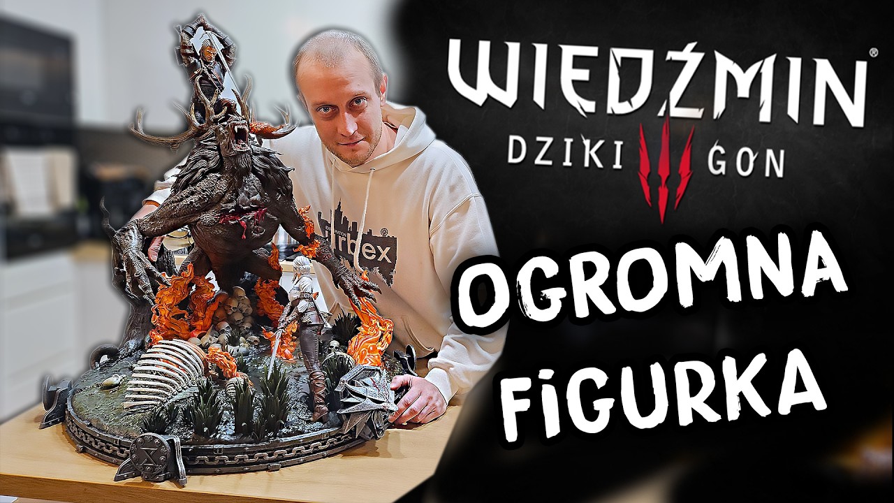 Zrobiłem ogromną figurkę i dioramę z Wiedźminem. Ciri i Biesem - Fox Corner