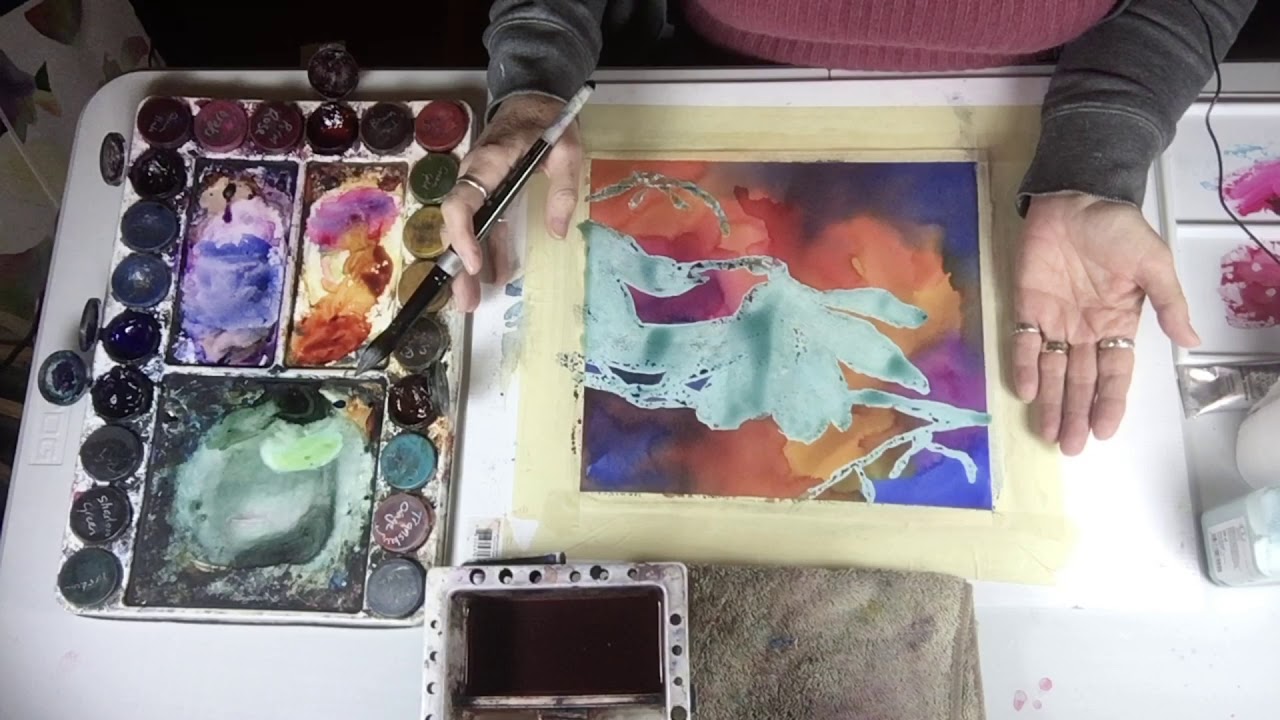 How to Paint a Dark background Part 3