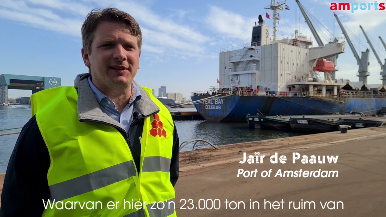 Grootste megabulkverscheping van cacao in Amsterdam