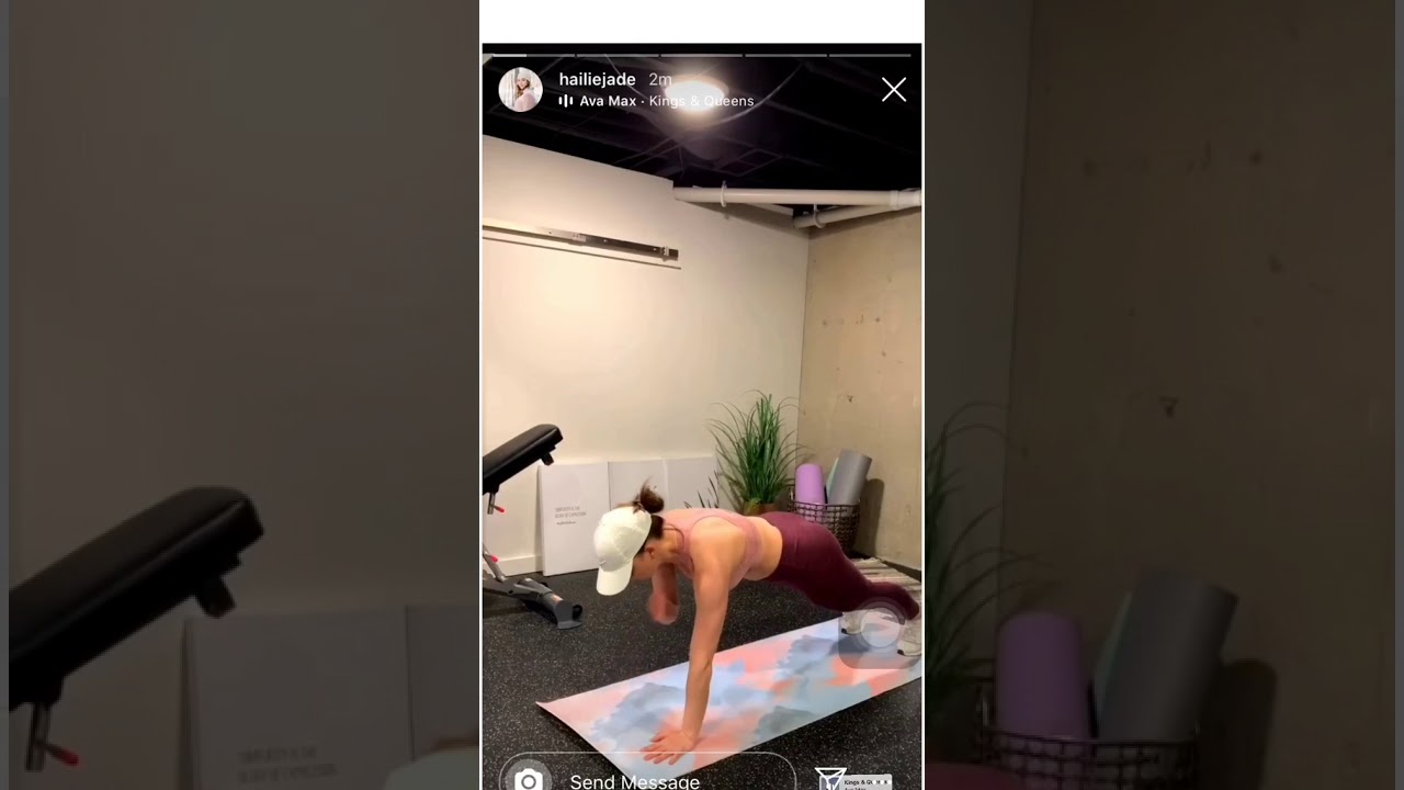 Hailie Jade workout [May 8 2020]