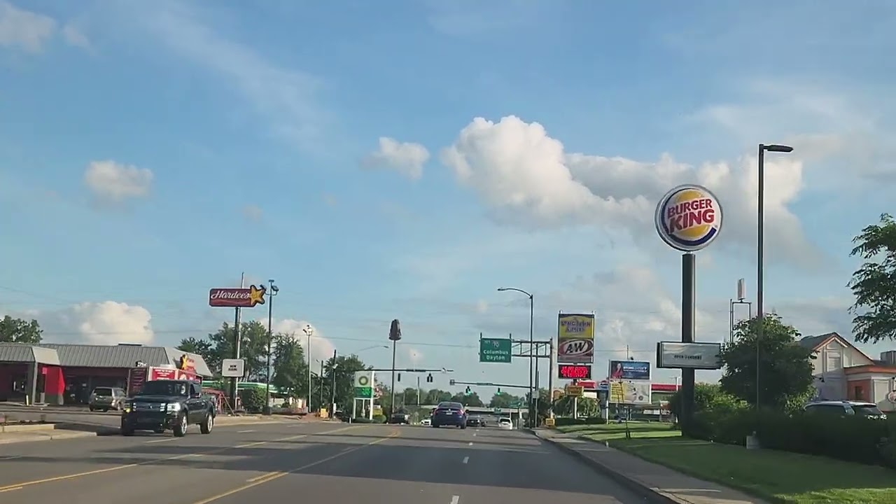 Driving from Springfield Ohio to Huber Heights City in Ohio