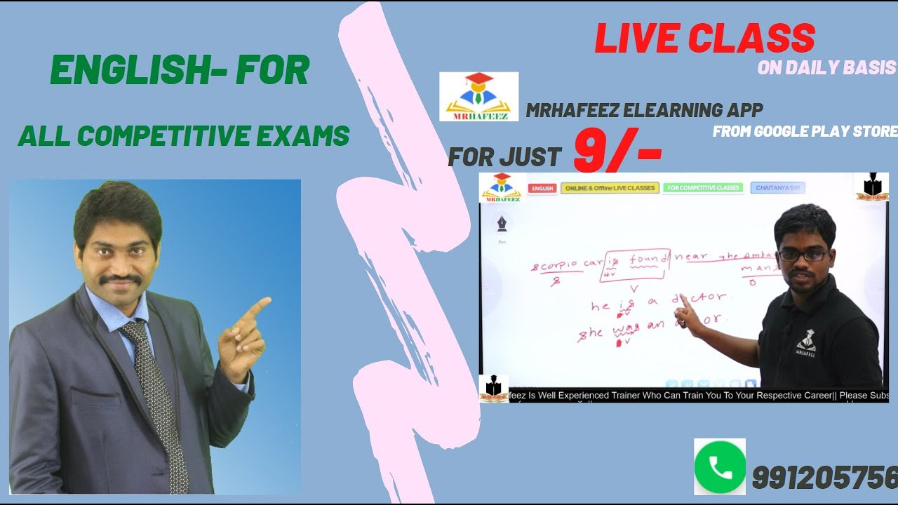 English For SSC_SI_BANKS||mrhafeez||masters academy||live classes||