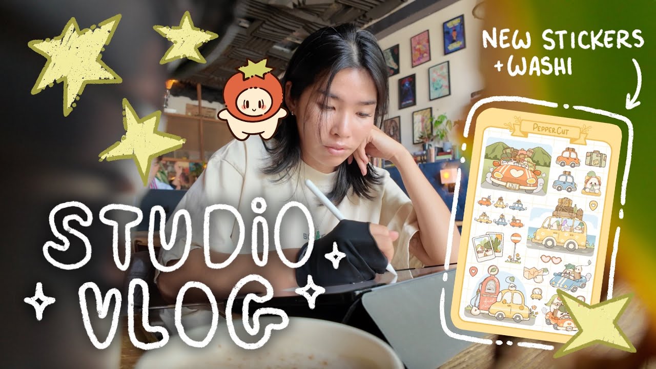 self-employed artist vlog 🌱 drawing everything in my ✨summer update✨ pt.1