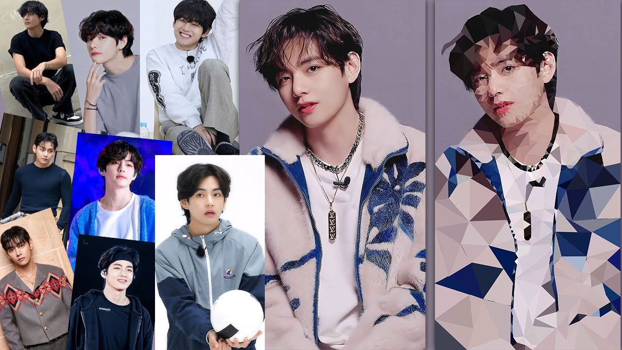 Low Poly Portrait Effect in Photoshop | #kimtaehyung  | #lowpoly | #PolygonArt | #photoshoptutorial
