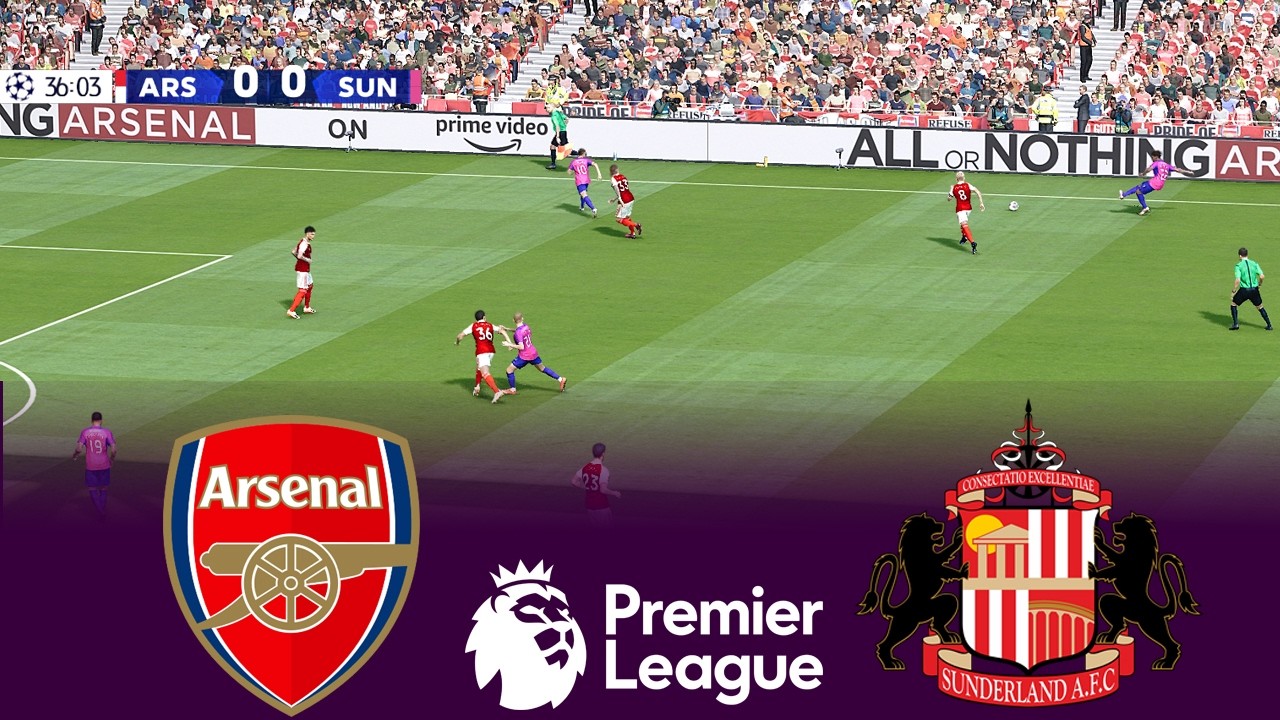 🔴ARSENAL vs SUNDERLAND LIVE 07 FEBRUARY 2026 ⚽ PREMIER LEAGUE 25/26 ⚽ Football Gameplay HD