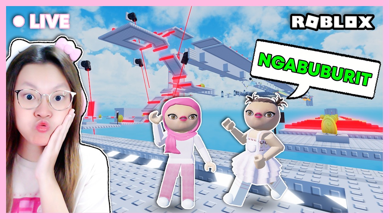 NGABUBURIT DI TOWER LASER, SERU ATAU STRESS ?!! [RAMADHAN KAREEM LASER TOWER ROBLOX INDONESIA]
