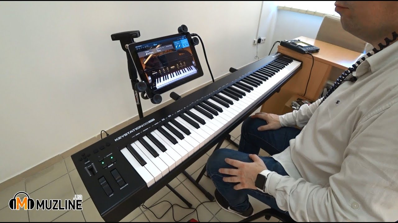 M-AUDIO Keystation 88 MK3 Обзор/Демонстрация/Overview/Demonstration/Распаковка/Unpacking/GarageBand