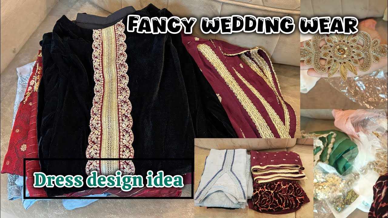 Fancy Wedding Wear Pakistani dress design ideas | Shadion k kapre kase design krein